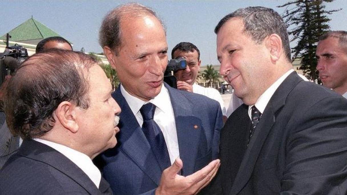 L'ancien premier ministre d'Israël, Ehud Barak, lors d'une précédente rencontre avec Abdelaziz Bouteflika.
