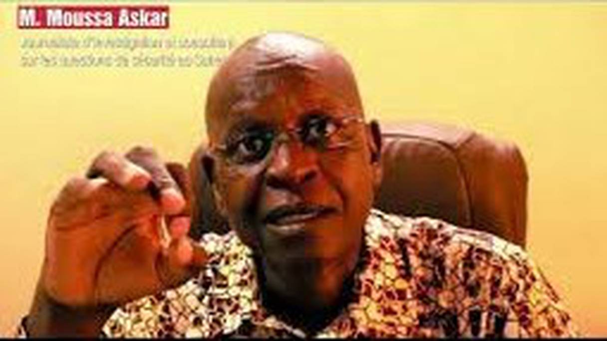 Moussa Askar, journaliste d'investigation nigérien (capture d'écran lors de l'émission Sahara Debate).

