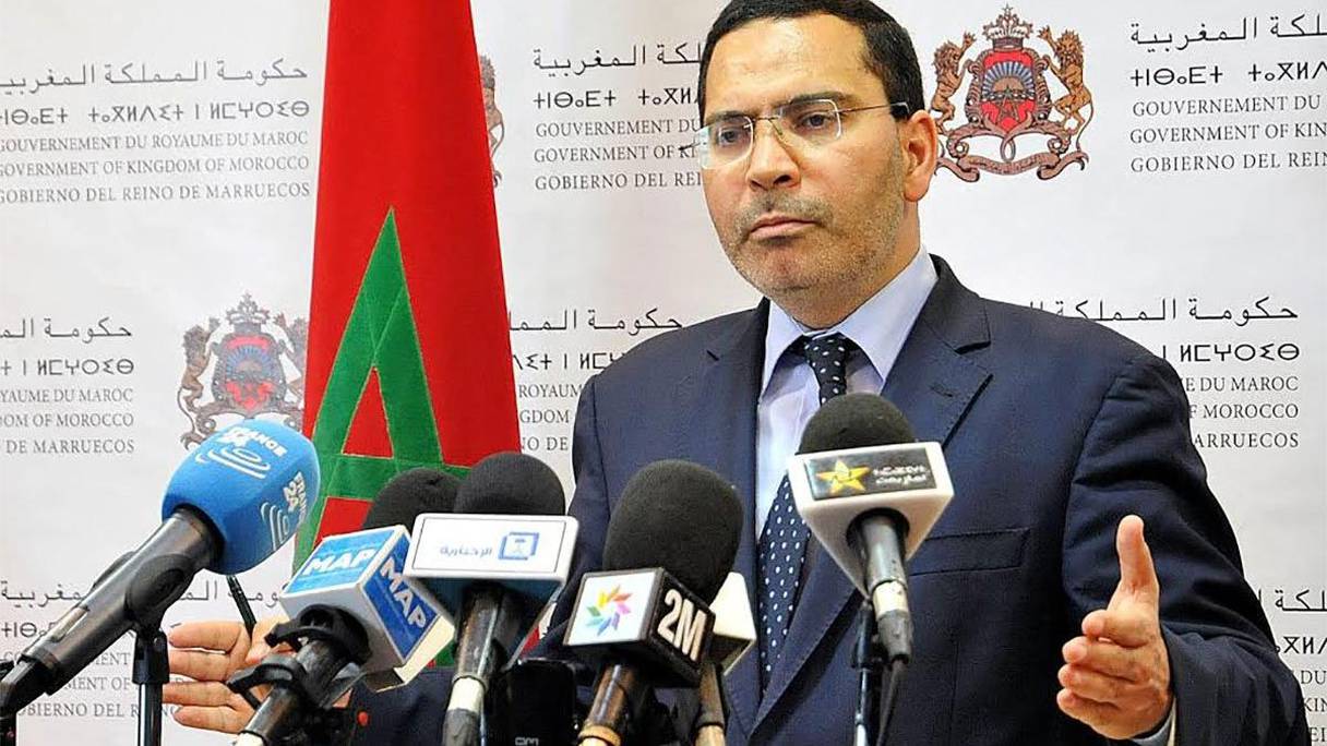Mustapha El Khalfi, ministre de la Communication, porte-parole du gouvernement. 

