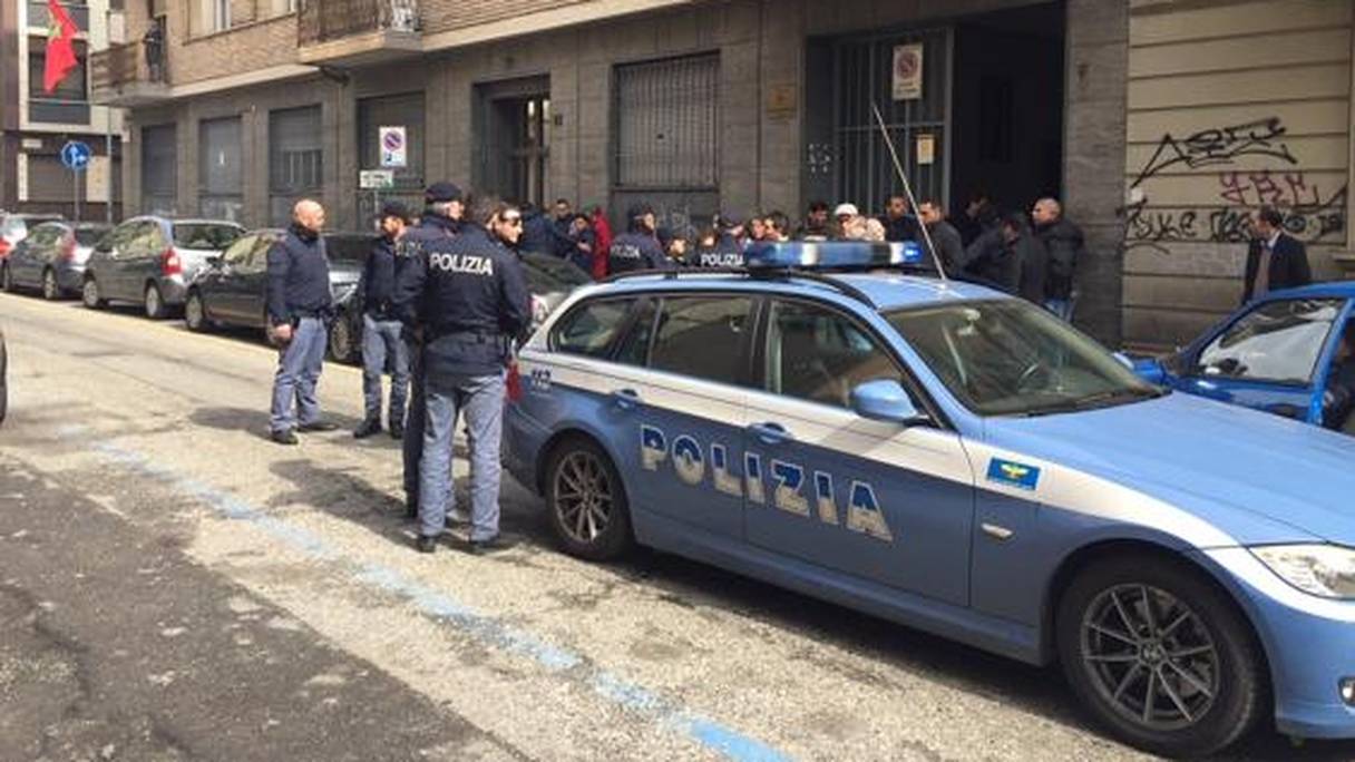 L'unité de police italienne, à l'origine de ce dérapage.
