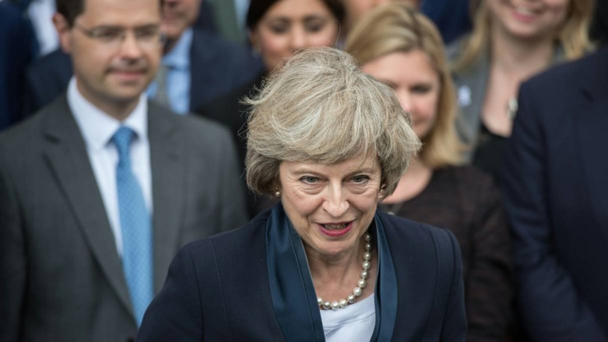 Theresa May au palais de Westminster, le 11 juillet 2016 à Londres.
