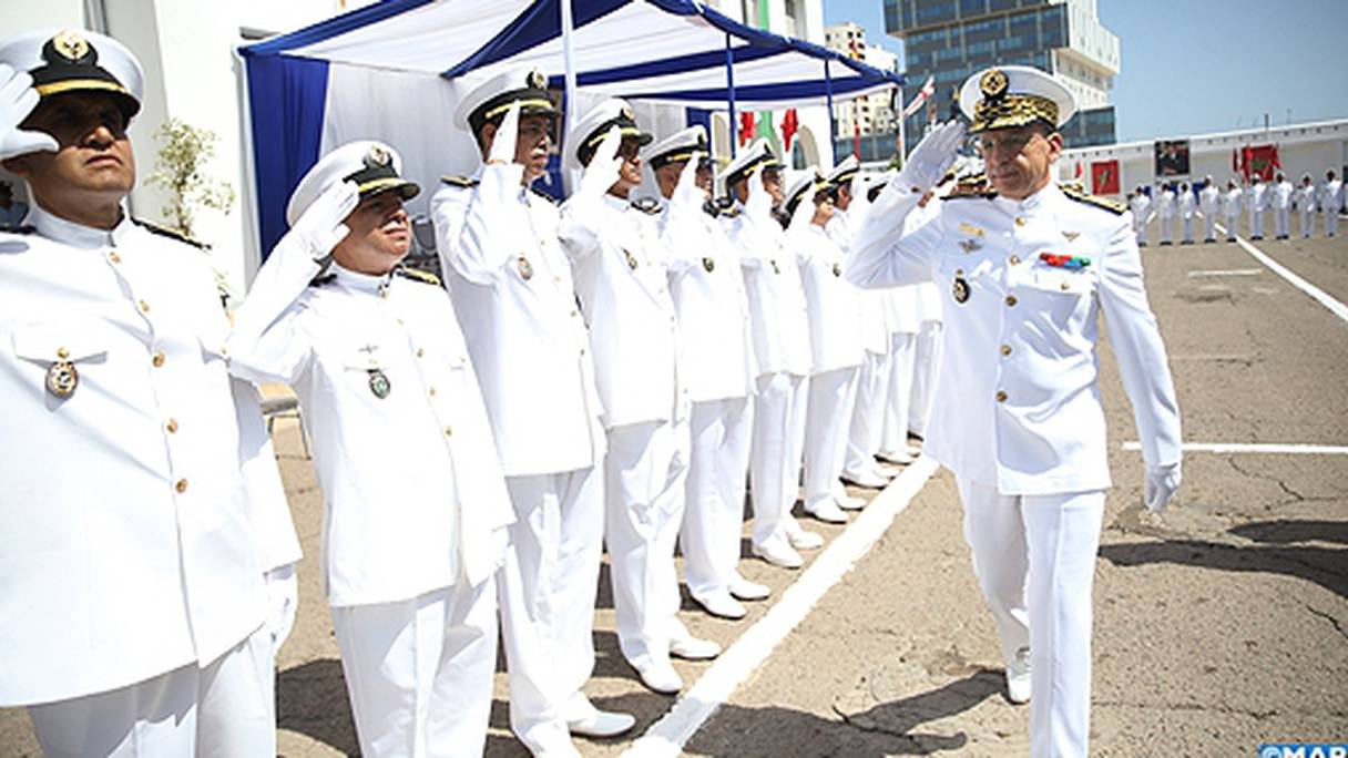 L’inspecteur de la Marine royale, le contre-amiral Mostafa El Alami, a présidé cette cérémonie, à la première Base navale de Casablanca. 
