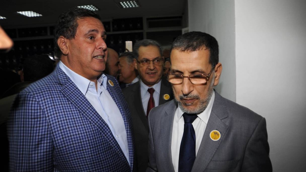 Aziz Akhannouch et Saad-Eddine El Othmani.
