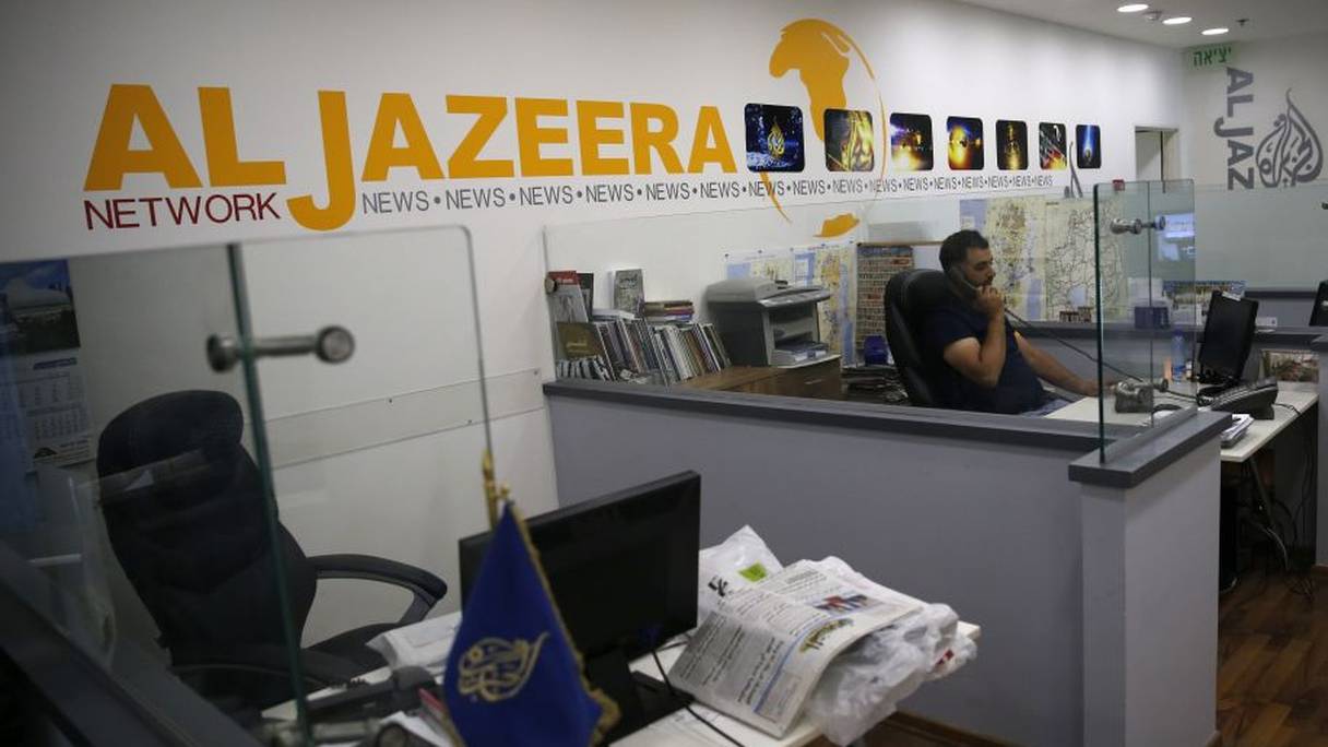 Le bureau de la chaîne d'Al Jazeera à Jérusalem fait partie de ceux qu'Israël a l'intention de fermer.
