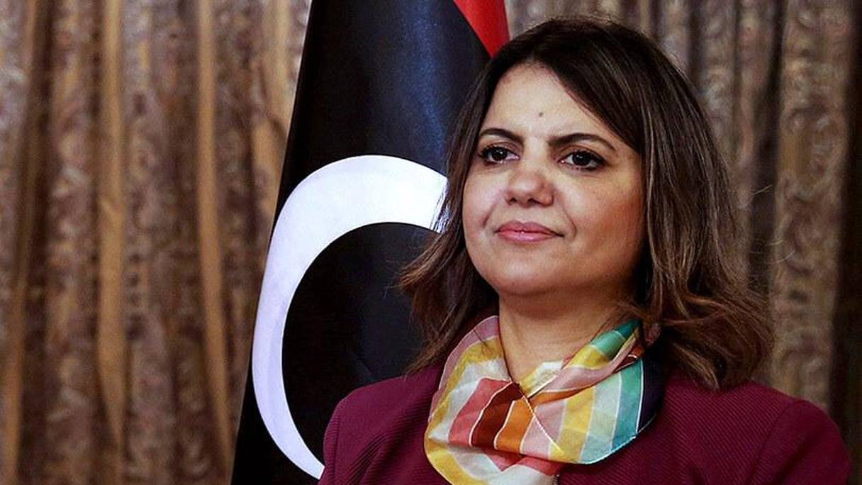 Najla Mangoush, ministre libyenne des Affaires étrangères.
