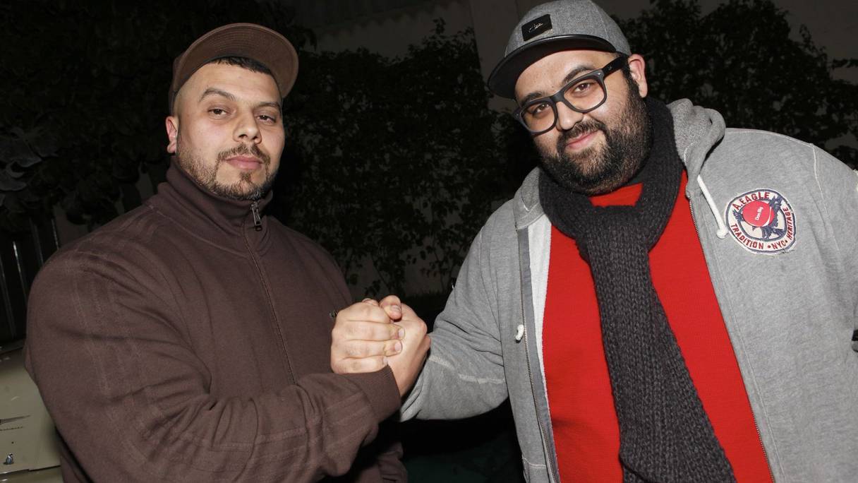 Don Bigg et Muslim, une poignée de main symbolique pour deux grands rappeurs.
