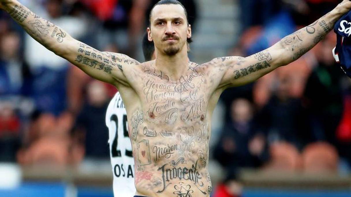 Les faux tatouages de Zlatan Ibrahimovic.
