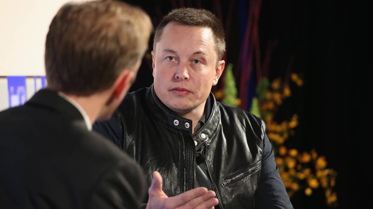 Le PDG de Telsa, Elon Musk, à une conférence, le 12 novembre 2013 à New York -photographie d'archives.
