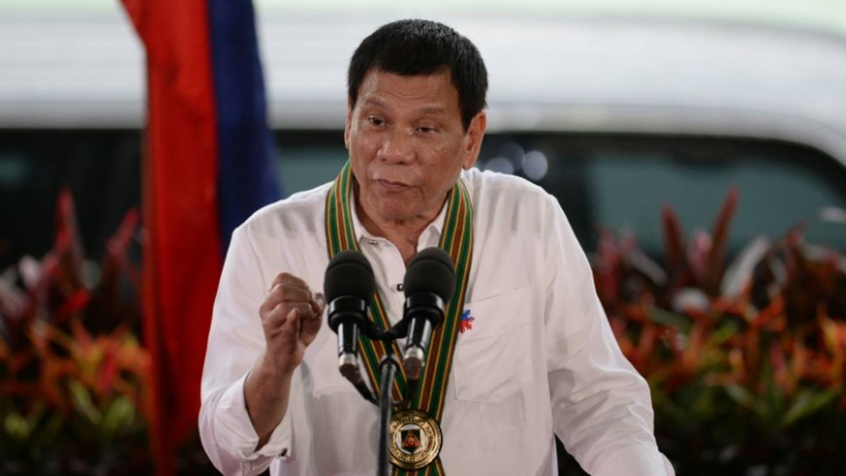 Le président philippin Rodrigo Duterte, à Manille, le 4 octobre 2016.
