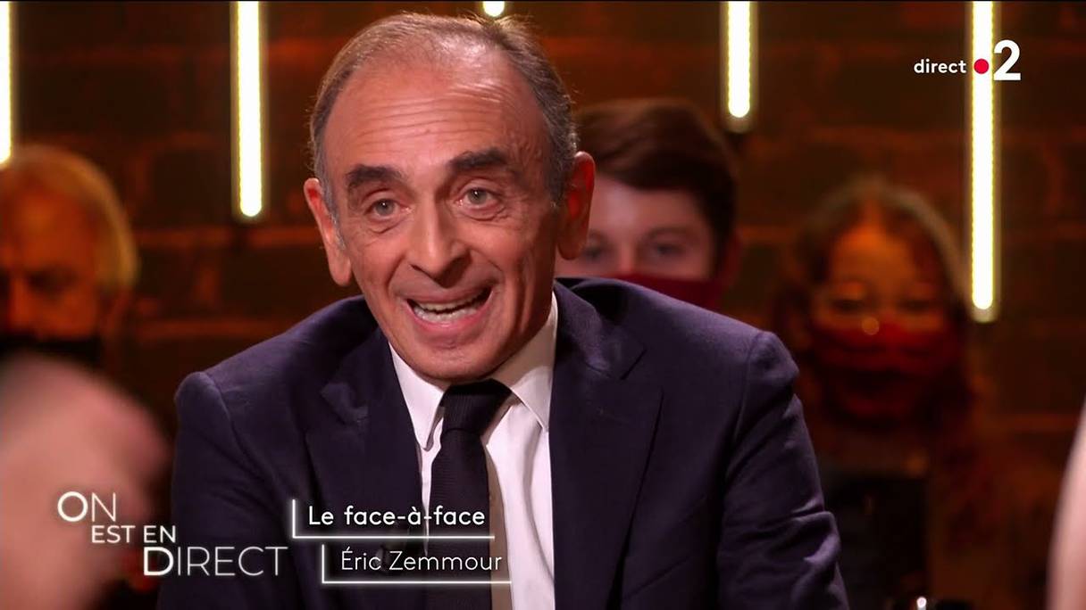 Eric Zemmour, invité de l'émission "On est en direct", le 11 septembre, sur France 2.
