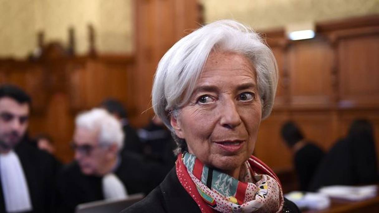Christine Lagarde lors de l'audience au Palais.
