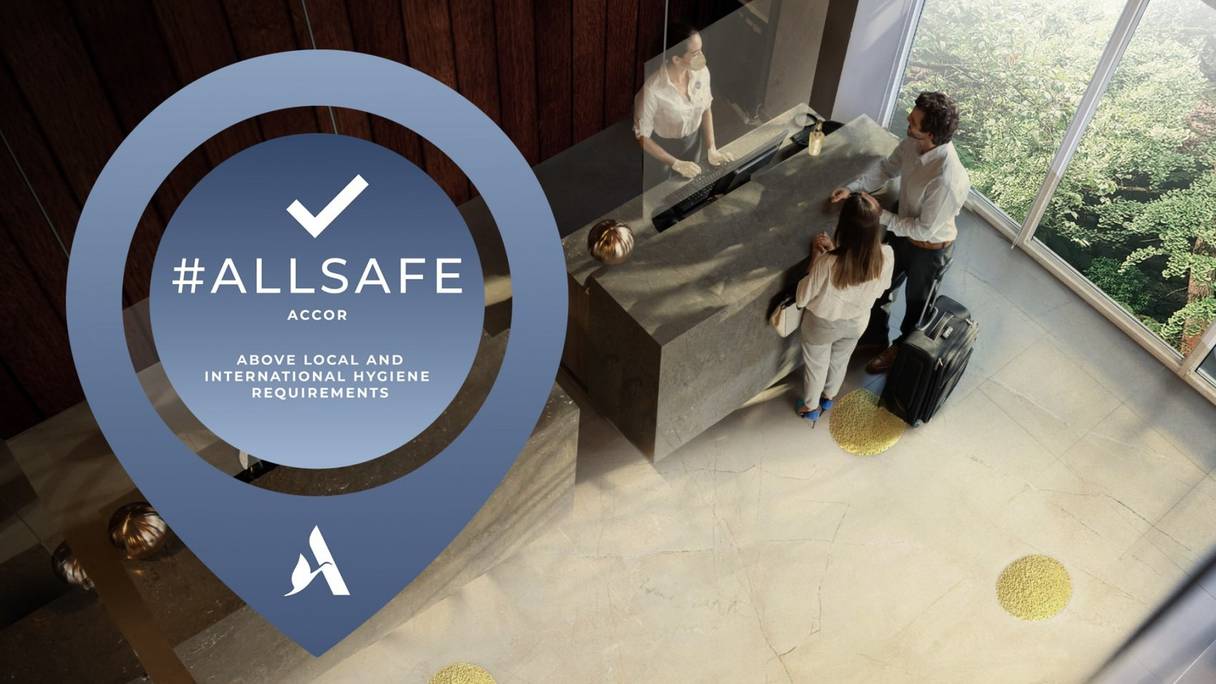 Le nouveau Label "All Safe" par Accor.
