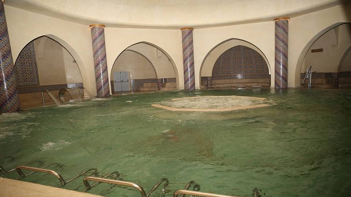 Les hammams de la Mosquée Hassan II. 
