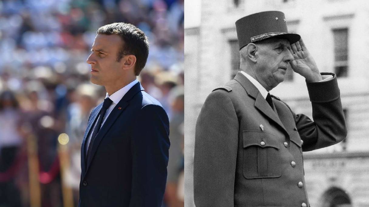 Du général de Gaulle à Emmanuel Macron, une même vision de la nation algérienne.
