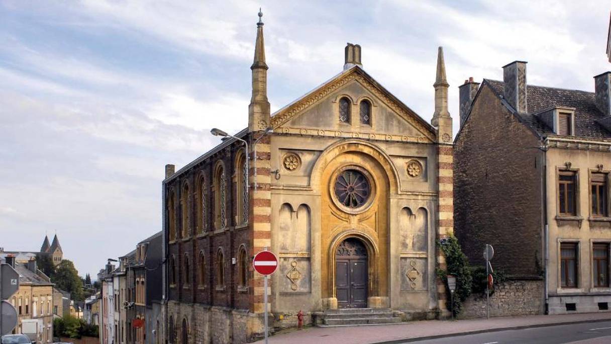 La synagogue d'Arlon en Belgique. 
