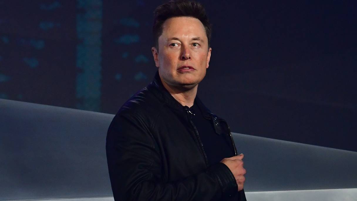 Elon Musk, PDG de Tesla, au Tesla Design Center de Hawthorne, en Californie, le 21 novembre 2019. Tesla a été exclu d'un évènement à la Maison Blanche le 4 août 2021, où Joe Biden a dévoilé sa stratégie pour les véhicules à zéro émission.

