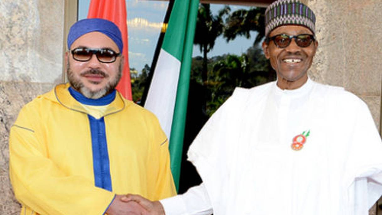 Le roi Mohammed VI et le président de la République fédérale du Nigeria.
