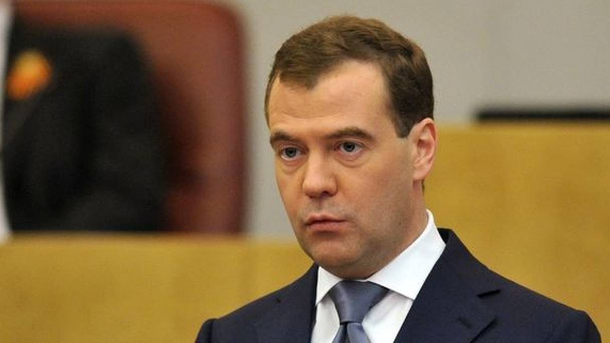 Le Premier ministre russe Dmitri Medvedev.
