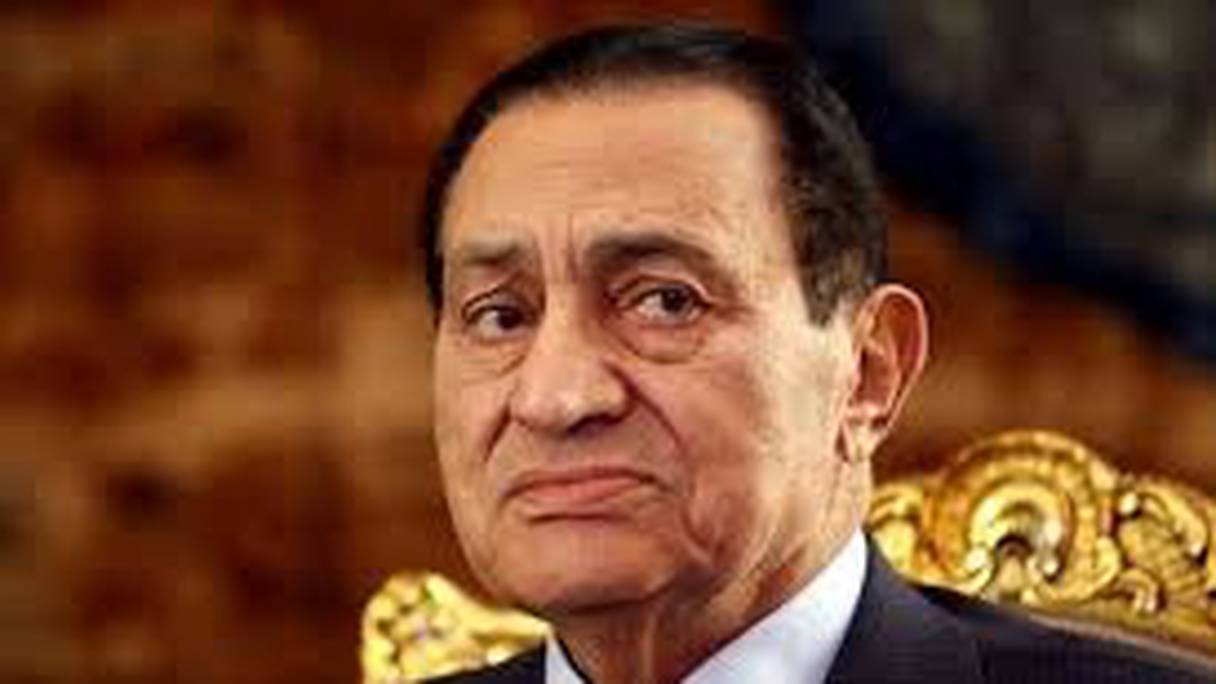 Feu Hosni Moubarak, président de la République Arabe d'Egypte. 

