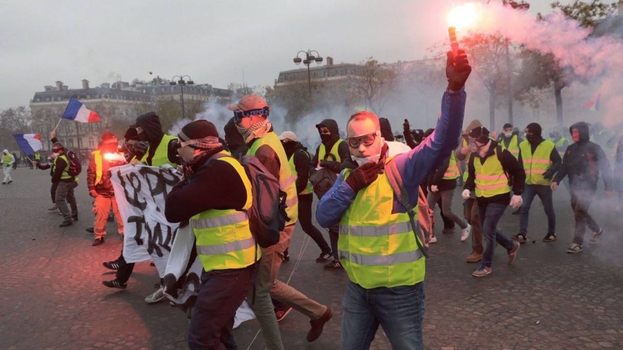Manifestation de "Gilets jaunes", samedi 1er décembre, à Paris.
