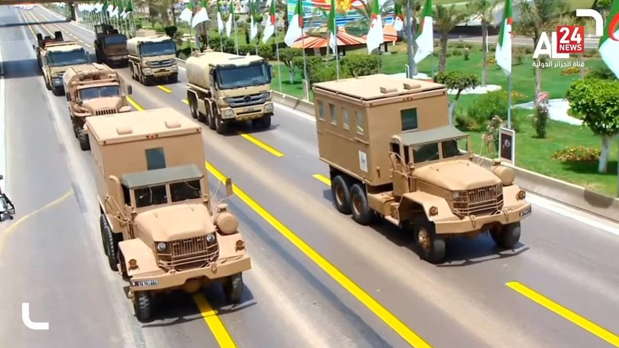 Des camions datant des années 60 ont été le clou du défilé de l'armée algérienne, le mardi 5 juillet 2022, à Alger.
