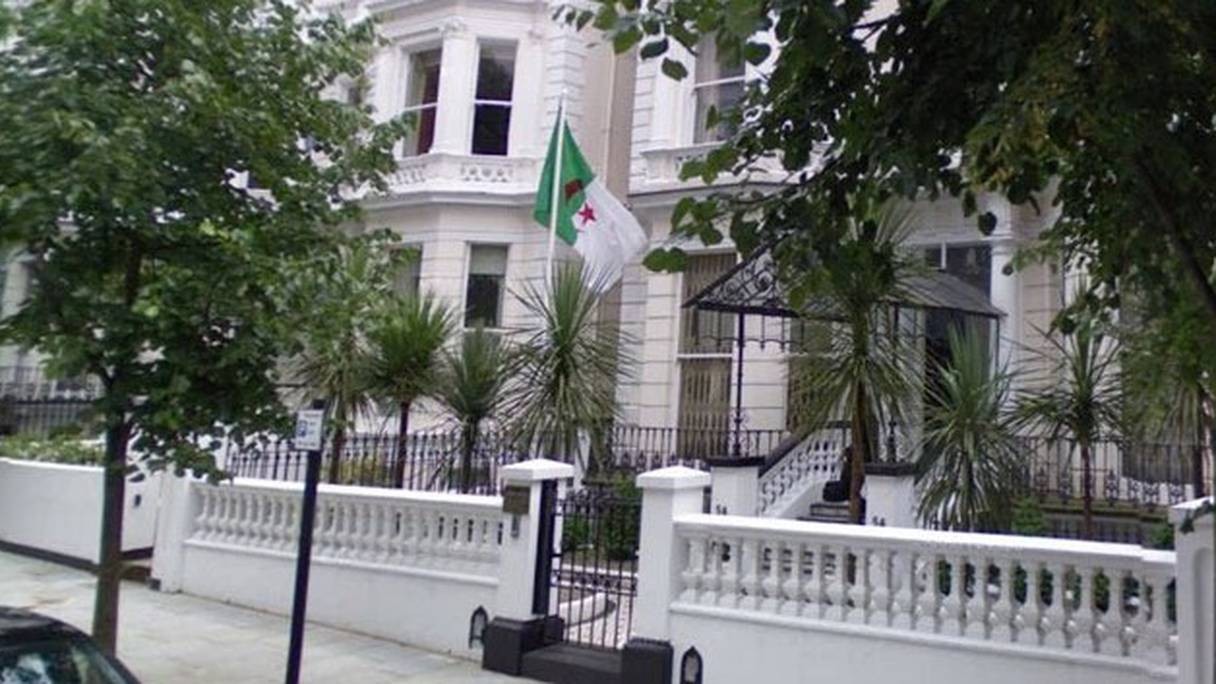 Le siège de l'ambassade d'Algérie à Londres.
