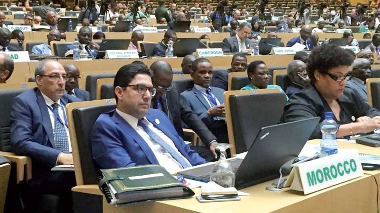 La délégation marocaine présente au 29ème Sommet de l'Union africaine, qui s'est ouvert ce lundi à Addis Abeba.
