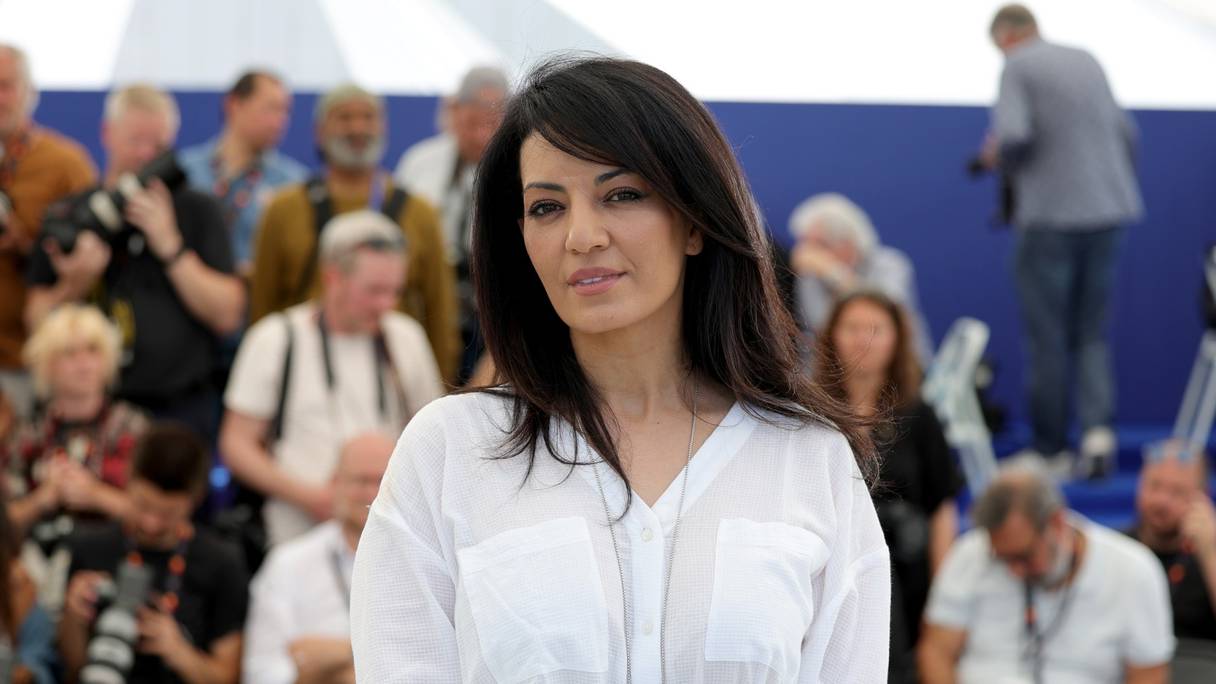 Maryam Touzani, réalisatrice du film Le Bleu du Caftan, au Festival de Cannes, le 26 mai 2022.
