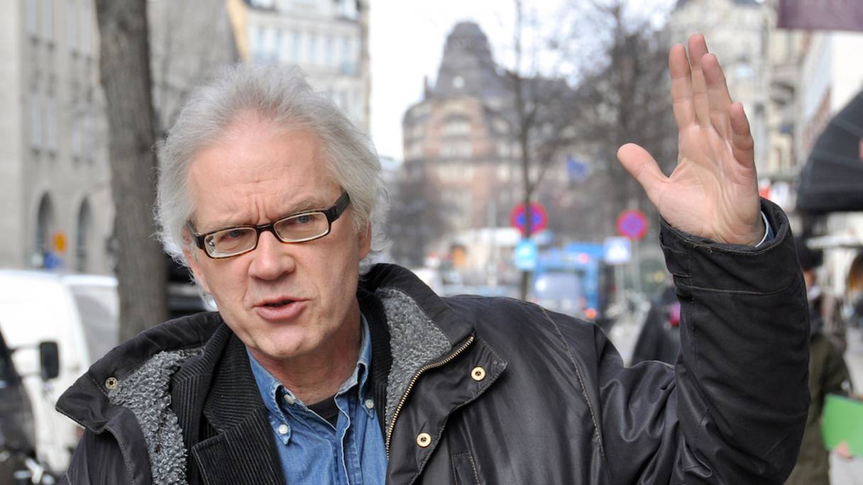 Lars Vilks, en mars 2010, dans une rue de Stokholm.
