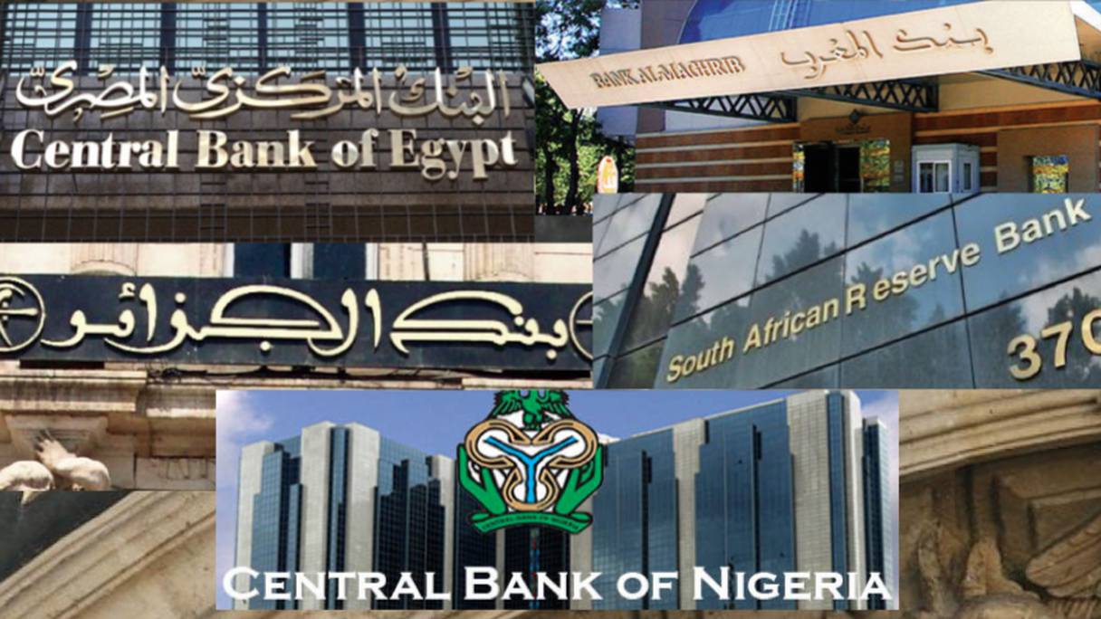 Les Banques centrales des 5 premières puissances économiques africaines.
