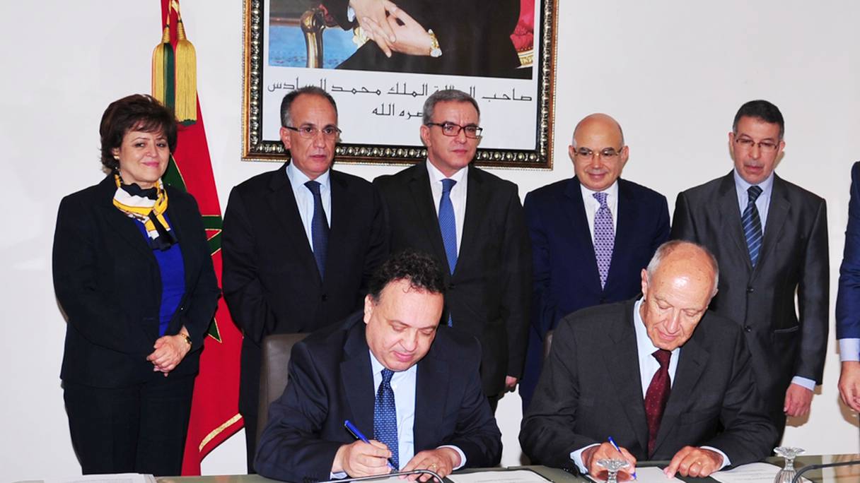 Cérémonie de signature de l'accord de partenariat OMPI-OMPIC, jeudi 12 mai à Rabat
