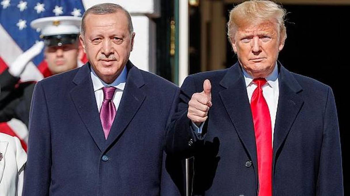 Recep Tayyip Erdogan et Donald Trump.
