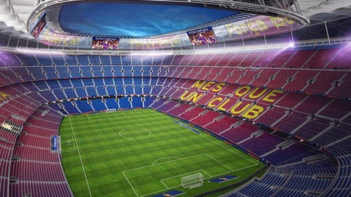 Camp Nou, stade du FC Barcelone. 
