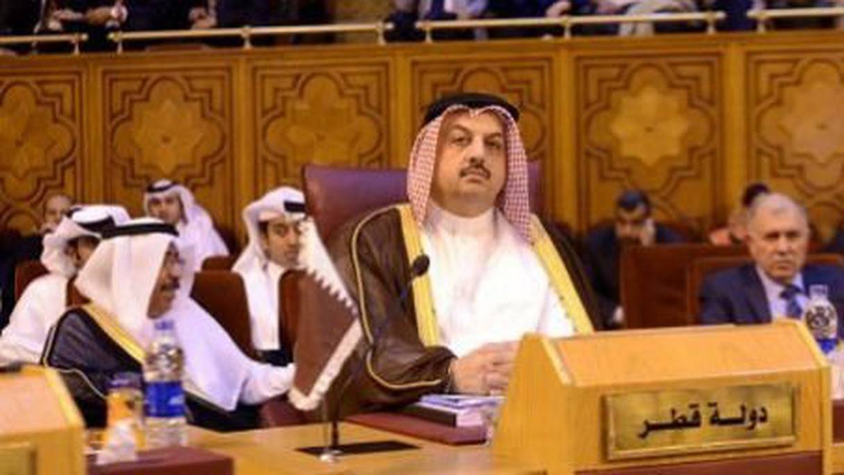 Khaled Bin Mohamed el-Attiyah, ministre qatari des Affaires étrangères, lors d'une réunion de la Ligue arabe, le 1 septembre 2013, au Caire. 
