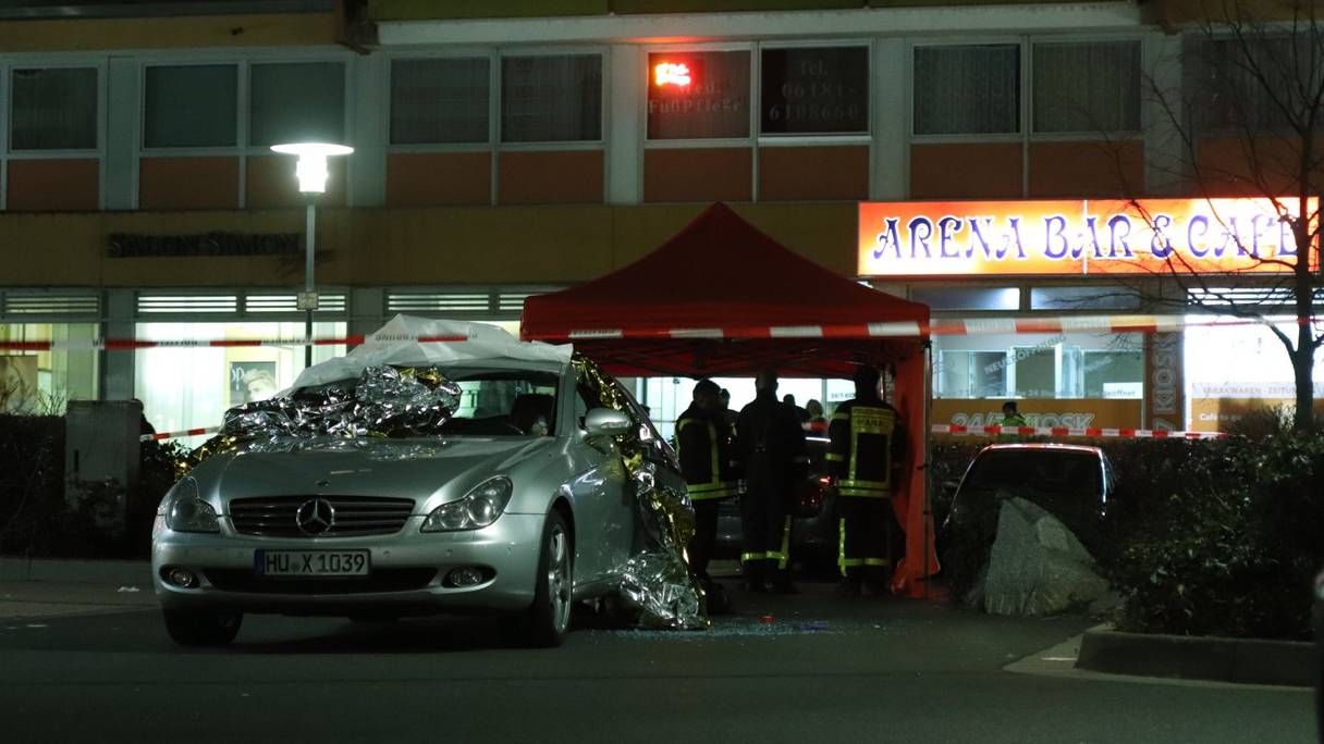 L'un des bars à chicha visés par la fusillade du mercredi 19 février en Allemagne.

