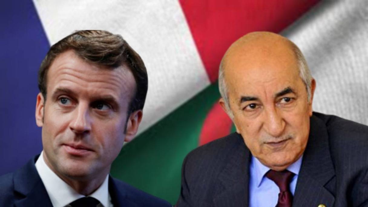 Emmanuel Macron et Abdelmadjid Tebboune.
