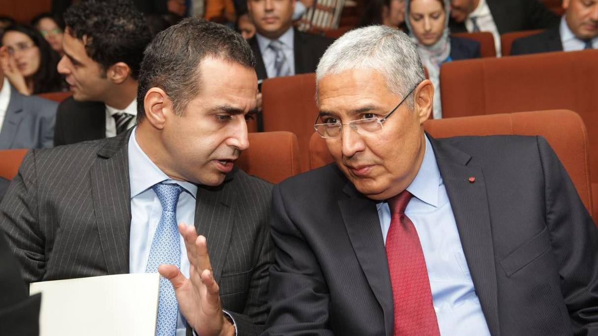 Ismail Douiri, DG d'Attijariwafa bank et Mohamed El Kettani, PDG du groupe Attijariwafa bank.
