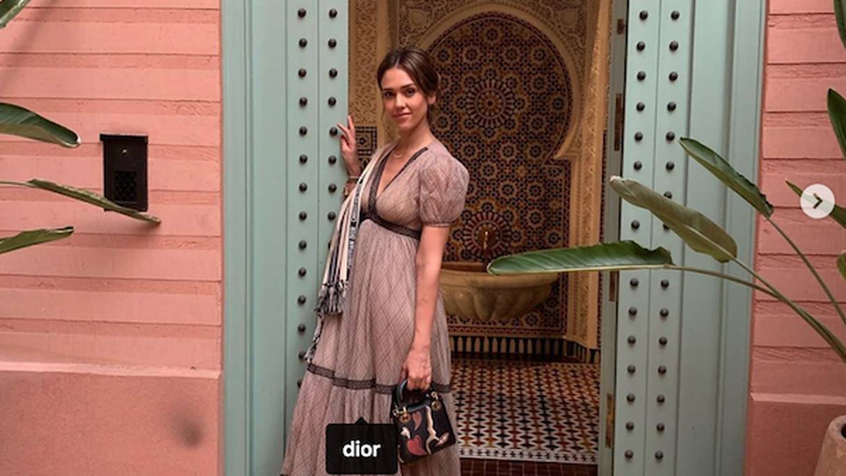 Jessica Alba à Marrakech
