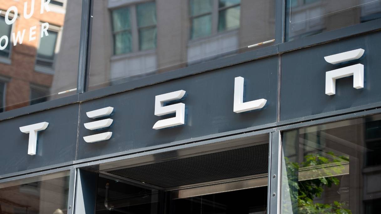 Showroom du constructeur automobile électrique américain Tesla, à Washington, DC, le 8 août 2018 (archives).
